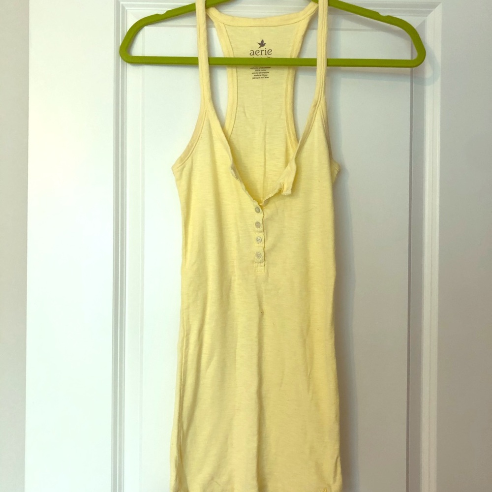 Aerie Button Down Tank Top
